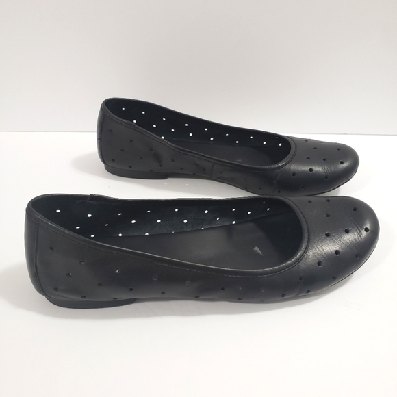 Kork-Ease Shoes - Kork Ease Ballet Flats Nessa Leather Black Ballerina Flats Casual Size 10